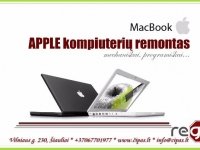 APPLE nešiojamų, stacionarių kompiuterių, telefonų, planšetų REMONTAS