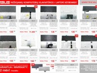 ASUS nešiojamo kompiuterio klaviatūros, keitimas, remontas PIGIAI