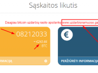 Darbas namuose, bitcoin