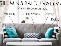 Giluminis cheminis minkštų baldų valymas Pasvalyje