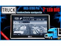 IHEX-9700 PRO TRUCK NAUJOS KARTOS NAVIGACIJA SUNKVEŽIMIUI+AUTOMOBILIUI