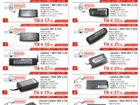 Lenovo / IBM / NEŠIOJAMŲ KOMPIUTERIŲ ĮKROVIKLIAI (PAKROVĖJAI) ŽEMOMIS KAINO