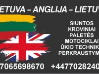 ***LIETUVA ANGLIJA, VEŽAM SIUNTAS, PERKRAUSTOM  GERA KAINA +37065698670