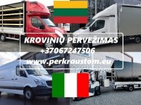 Perkraustymas į Italiją! Perkraustymas iš Italijos! Tarptautiniai perkraust