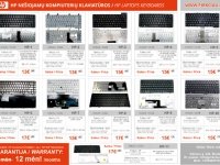 PIGIAUSIAI. HP nešiojamo kompiuterio klaviatūra, keyboard, klava, klavetura