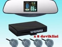PMP-180 PARKAVIMO SISTEMA VEIDRODYJE SU 8 DAVIKLIAIS