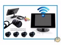 PS-810 3.5" BEVIELIS PARKAVIMO SISTEMOS MONITORIUS SU KAMERA IR DAVIKLIAIS