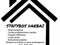 Statybos darbai/renovacija