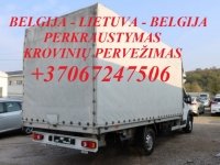 Tarptautiniai perkraustymai Lietuva-BELGIJA-Lietuva. LT-BE-LT / BE-LT-BE. P