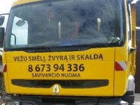 Vezu smeli, zvyra, skalda. Savivarcio nuoma jums.